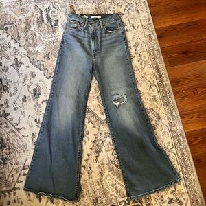 Levi's Blue Flare & Wide Leg Jeans